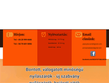 Tablet Screenshot of bontottablakok.hu